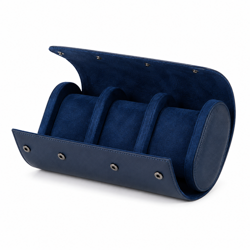 3 Slots Leather Watch Box