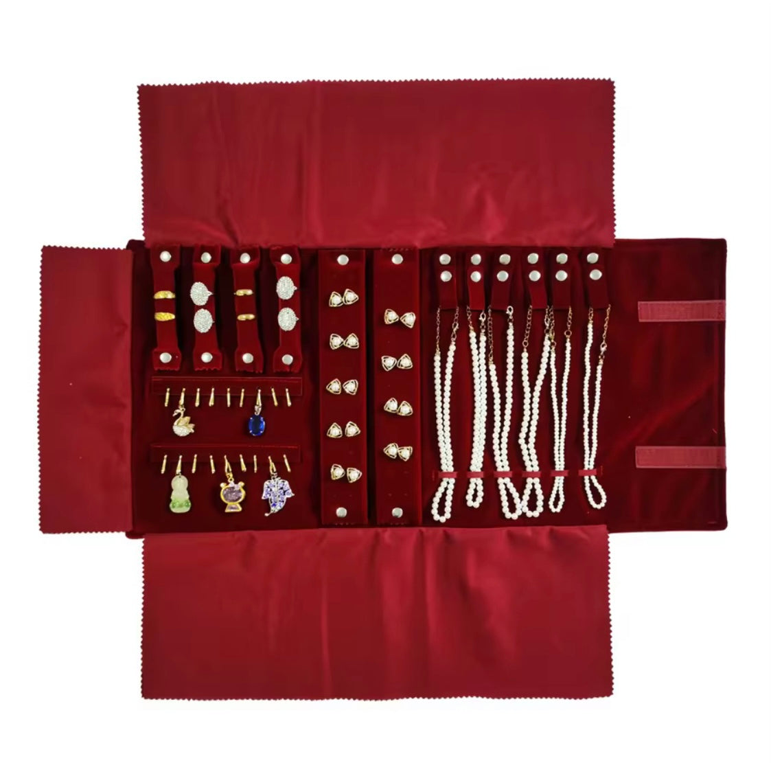 Velvet Foldable Jewelry Organizer