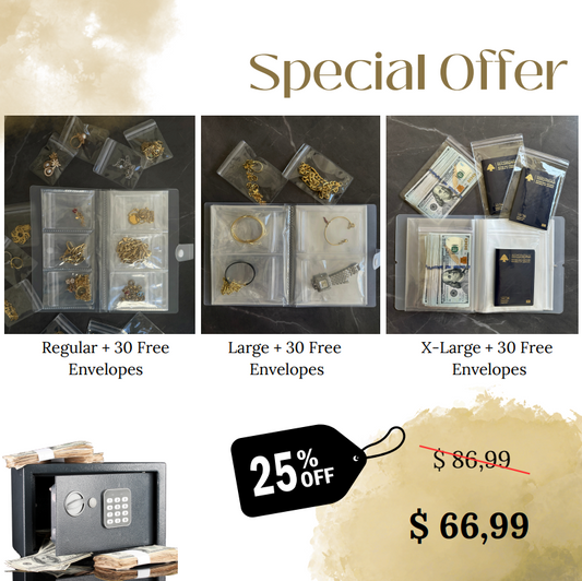 3 Jewelry Storage Books Bundle